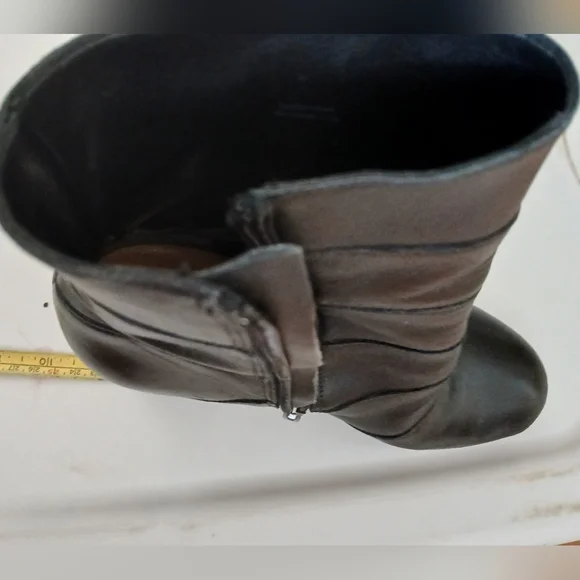 Black Leather Ankle Boots - Picture 10 of 15